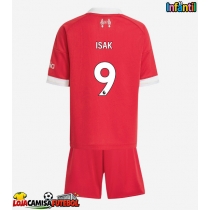 Camisa de Futebol Liverpool Alexander Isak #9 Equipamento Principal Infantil 2025-26 Manga Curta (+ Calças curtas)